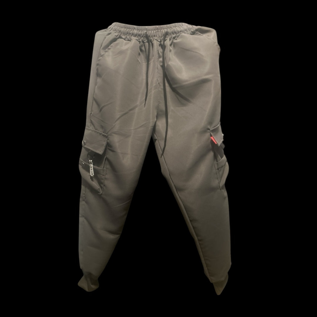 grey cargo trousers