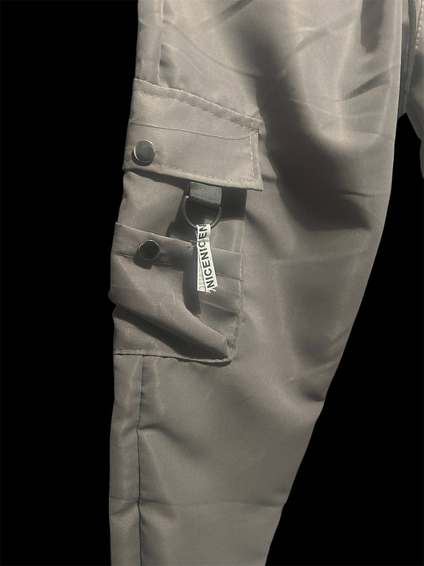 grey cargo trousers
