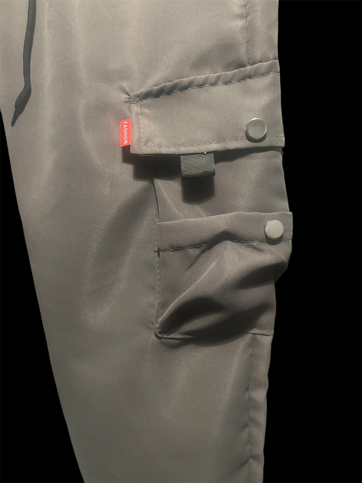 grey cargo trousers